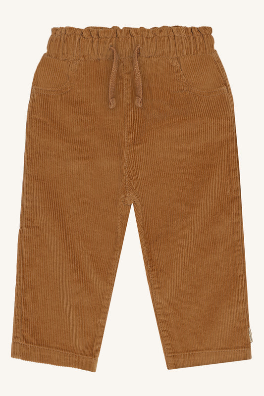 Rostbraune Cordhose für Kinder mit elastischem Bund