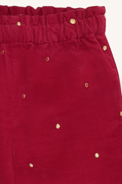Hust & Claire Thilde Cordhose Goldpunkte in Teaberry, Ansicht 2