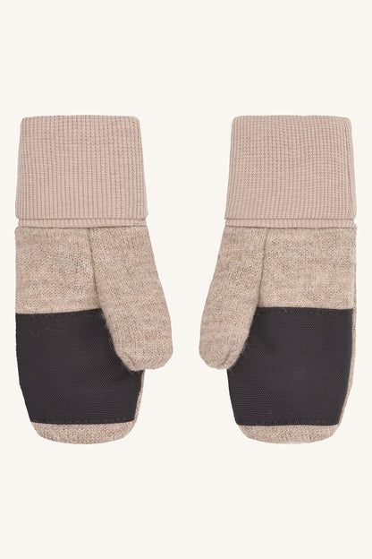 Hust&Claire Felix Wollwalk Handschuhe Biscuit mit Softshell-Verstärkung und Baumwollfutter bei Bärechind Winterthur, Zürich, Schweiz.