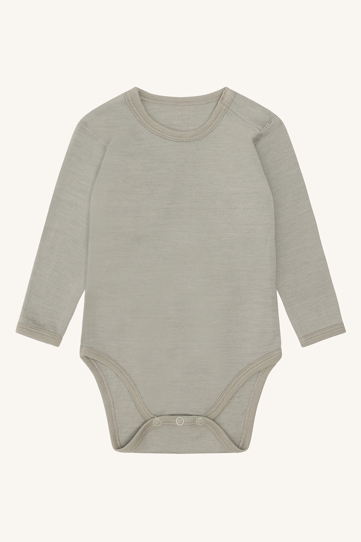 Hust&Claire Wollbody in Grau mit langen Ärmeln – weiche Merinowolle, erhältlich bei Bärechind Winterthur Zürich Schweiz