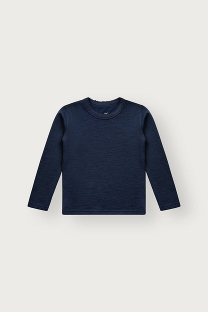 Langarmshirt aus Wolle und Bambus-Viskose, Oeko-Tex 100 zertifiziert
