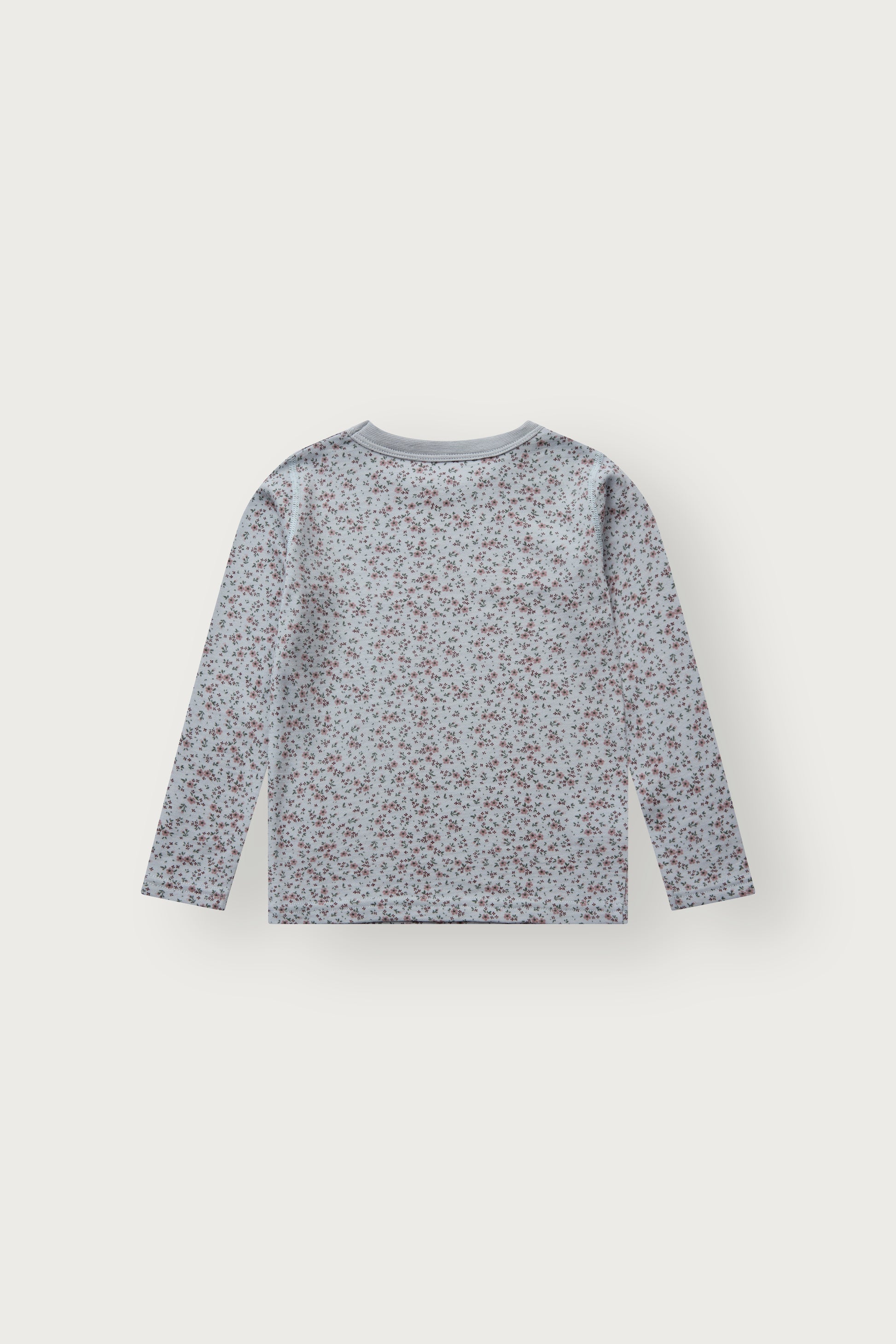 Rückansicht des Langarmshirts aus Wolle-Bambus-Mix, Oeko-Tex 100 zertifiziert
