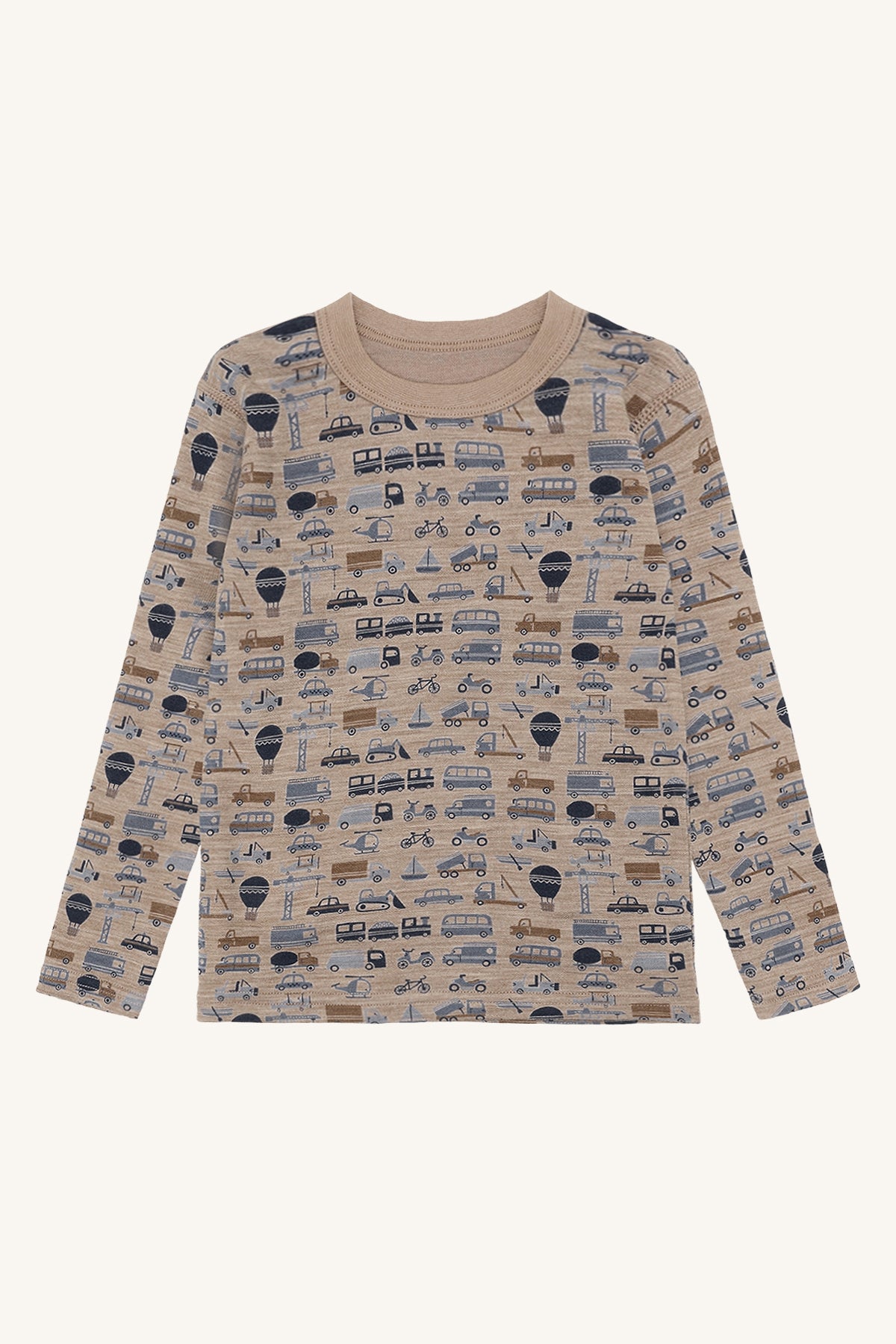 Hust&Claire Abba Langarmshirt in Biscuit bei Bärechind, Vorderansicht
