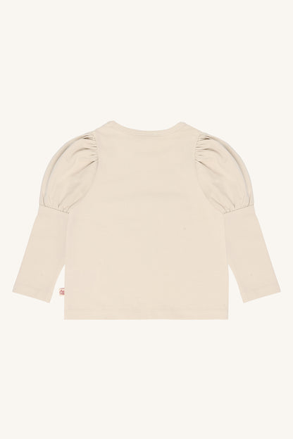 Langarmshirt aus 95% Baumwolle mit 5% Elastan, weich und dehnbar