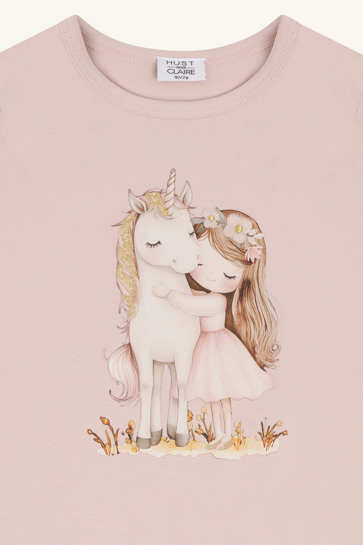 Alma Hugs Langarmshirt in Hushed Pink, Vorderansicht
