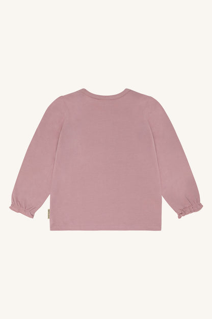 Langarmshirt aus 95% Baumwolle mit 5% Elastan, weich und dehnbar