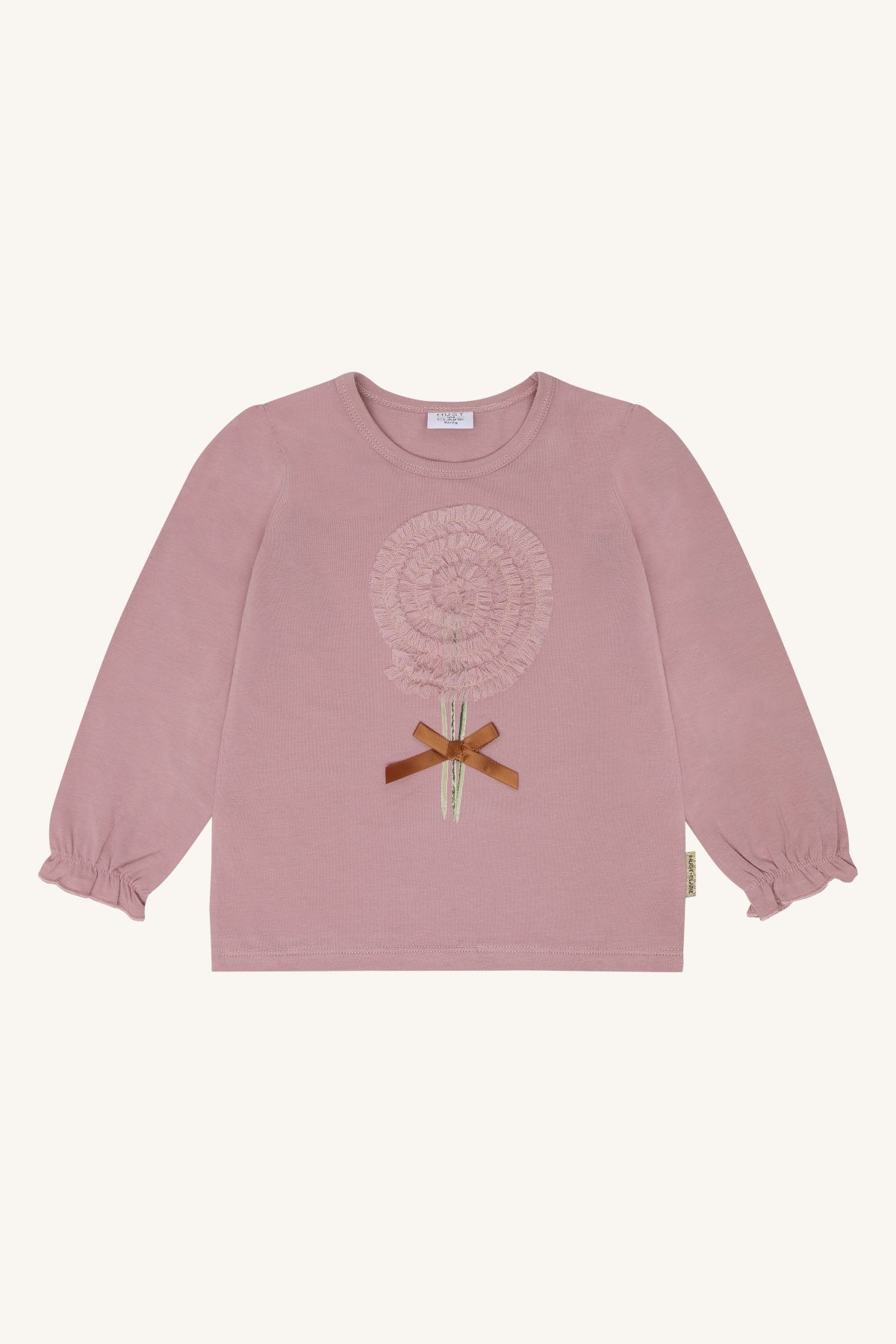 Alma Swirl Langarmshirt in Heather, Vorderansicht