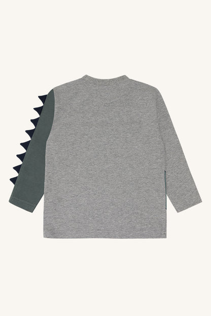 Langarmshirt aus 95% Baumwolle mit 5% Elastan, weich und dehnbar