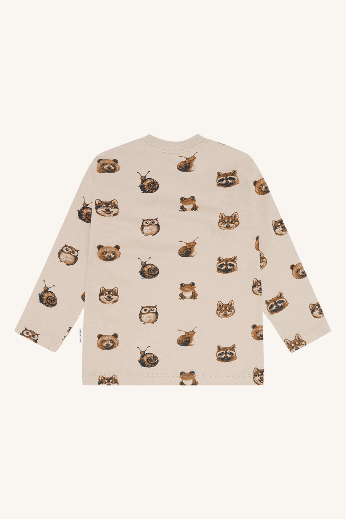 Langarmshirt aus 95% Baumwolle mit 5% Elastan, weich und dehnbar