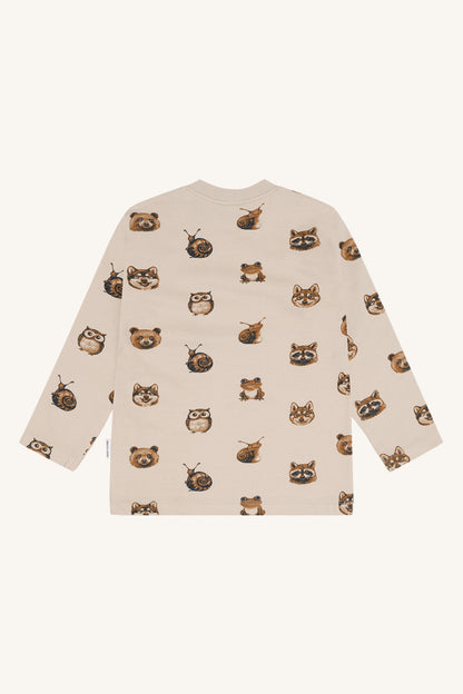 Langarmshirt aus 95% Baumwolle mit 5% Elastan, weich und dehnbar