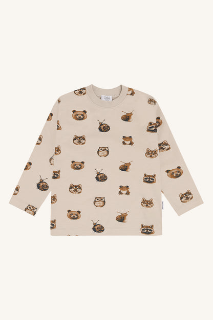 Anton Forest Heads Langarmshirt in French Oak, Vorderansicht