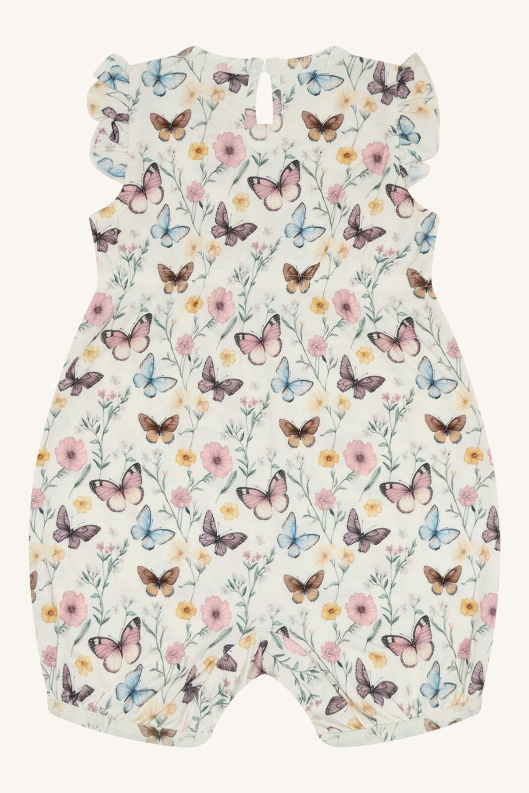 Rückansicht des Bambus Stampler Milu von Hust&Claire mit Schmetterlingen, Bärechind Winterthur, Zürich, Schweiz.