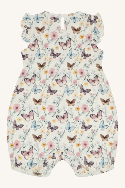 Rückansicht des Bambus Stampler Milu von Hust&Claire mit Schmetterlingen, Bärechind Winterthur, Zürich, Schweiz.