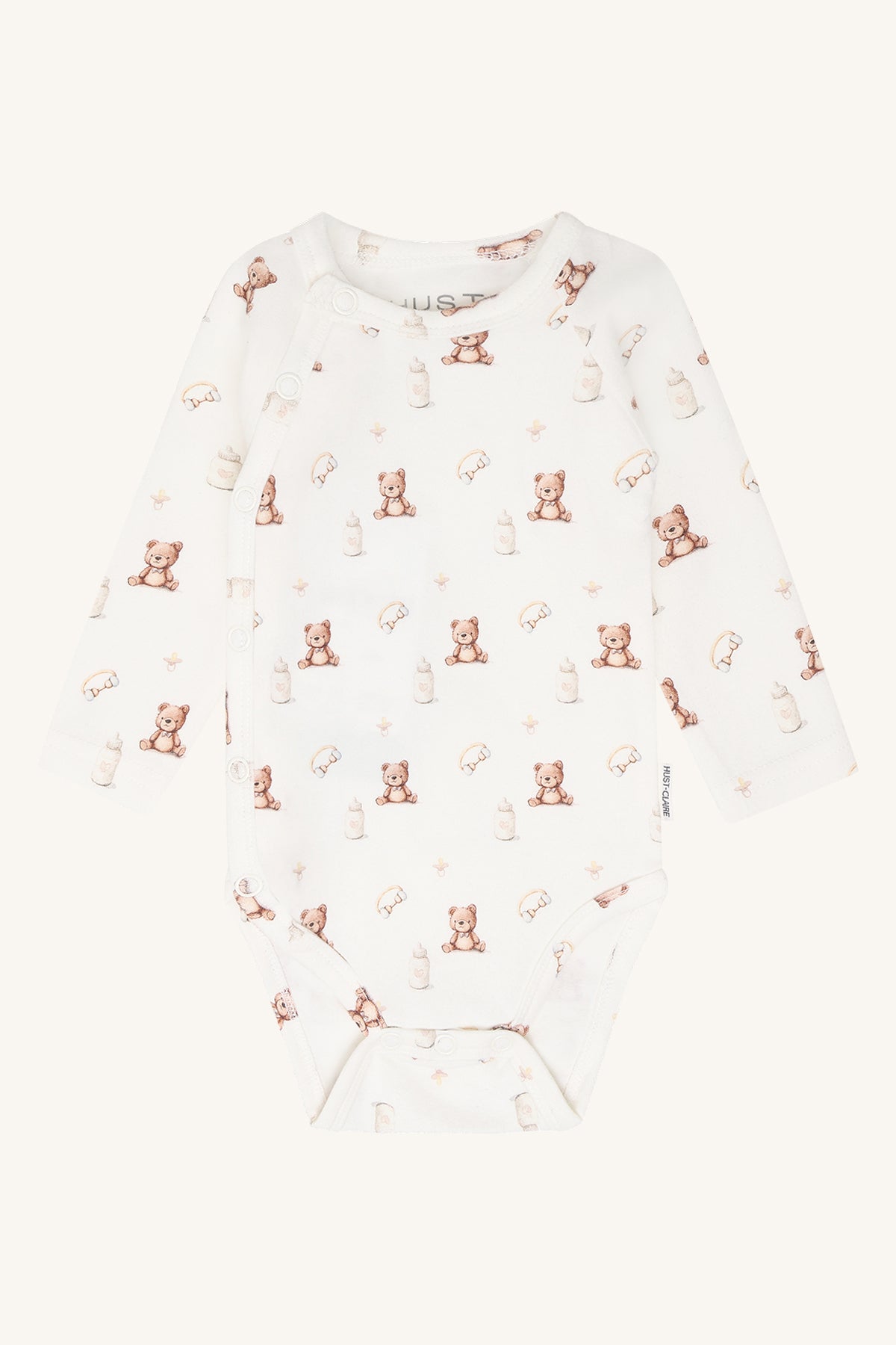 Hust&Claire Bing Teddy Wickelbody in Ivory, Vorderansicht