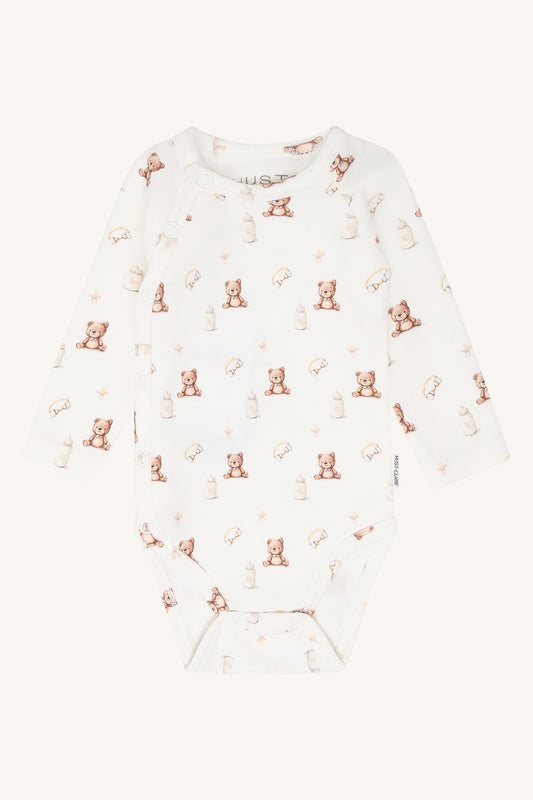 Hust&Claire Bing Teddy Wickelbody in Ivory, Vorderansicht