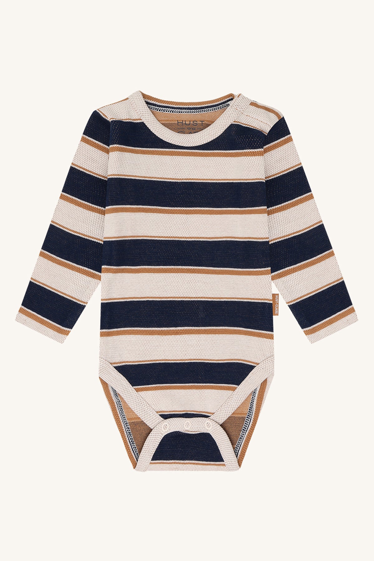 Buster Trails Langarmshirt mit Streifenmuster in French Oak, Vorderansicht