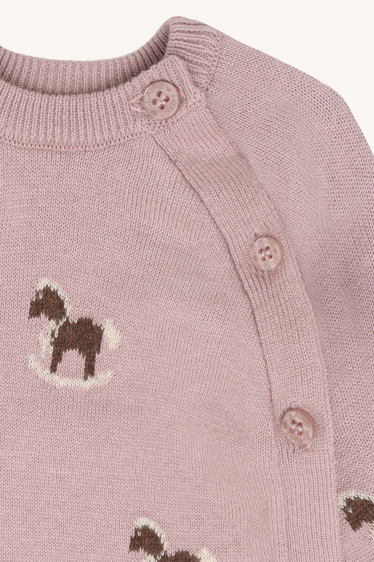 Hust&Claire Call Jacquard Wickeljäckchen in Heather bei Bärechind