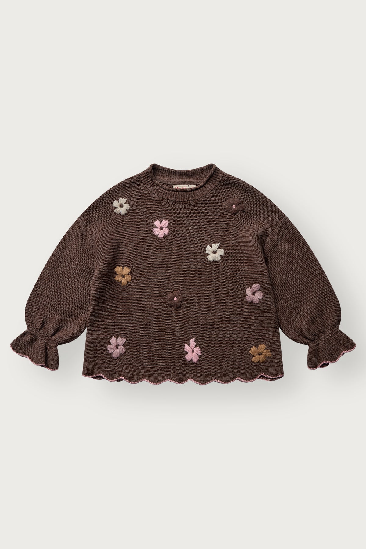 Charlotte Pullover in Toffee Melange, Vorderansicht
