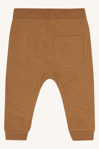 Jogginghose aus gebürsteter Bio-Baumwolle, ideal als Übergangshose mit Strumpfhose darunter
