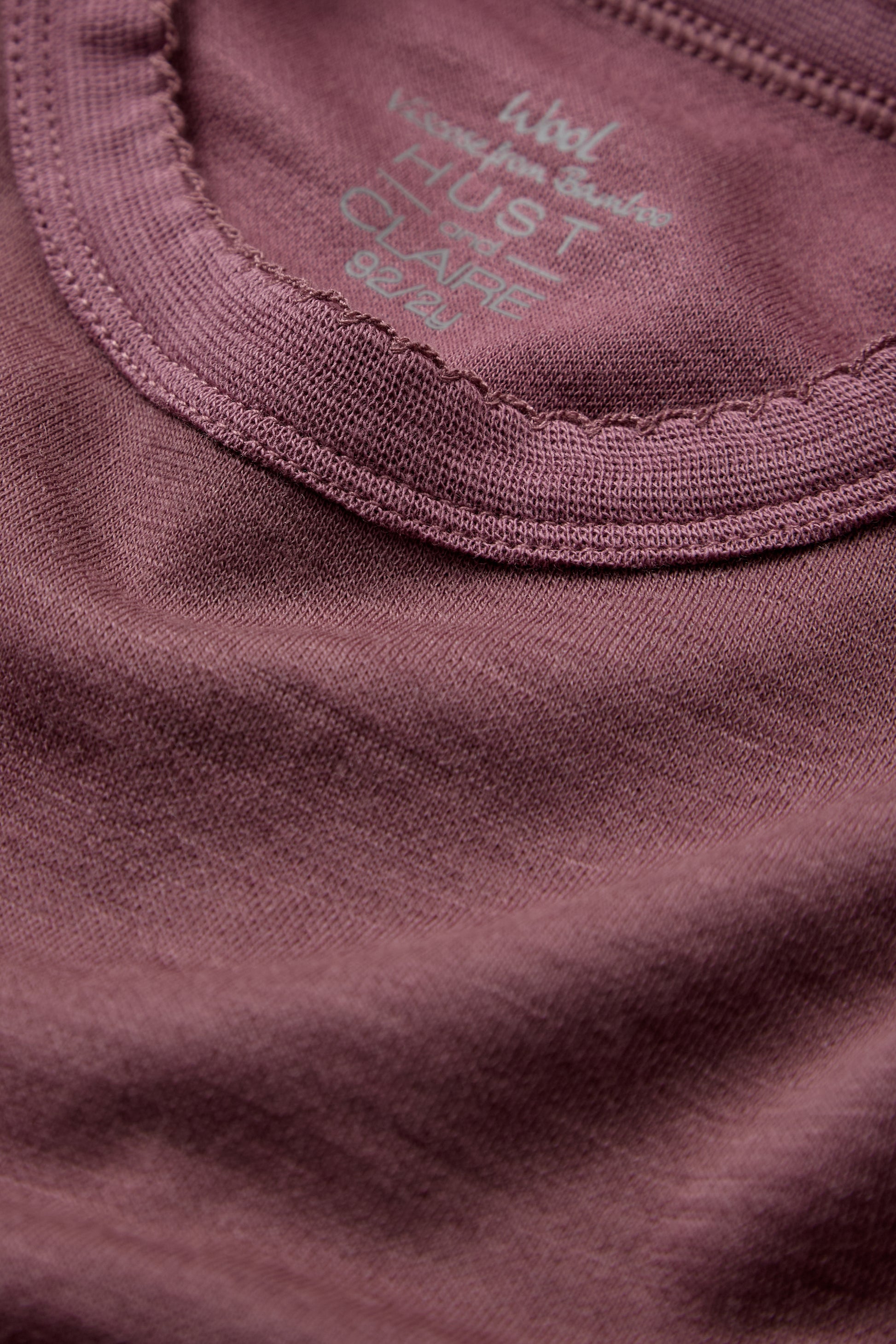 Nahaufnahme des Etiketts, Hust&Claire Langarmshirt bei Bärechind

