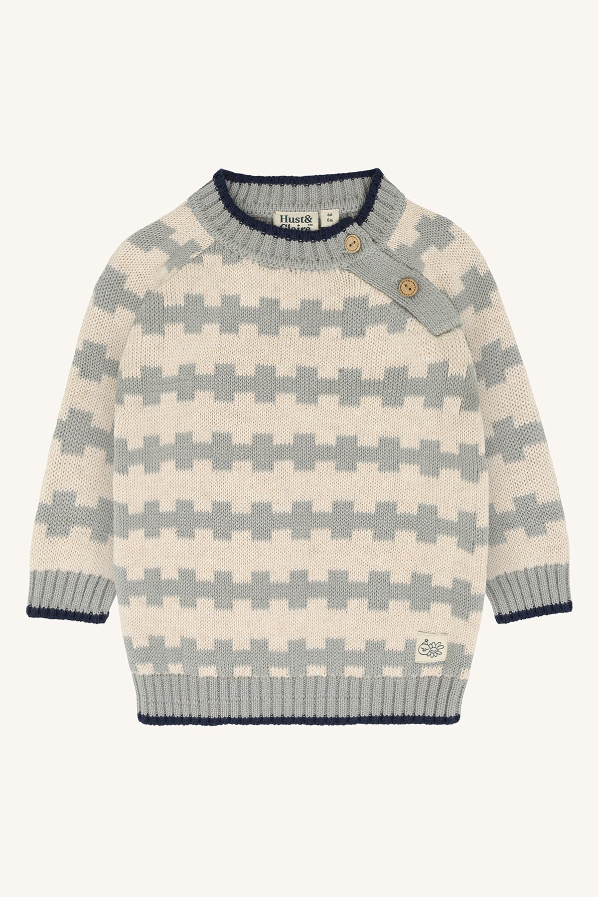 Pilou Nordic Strickpullover in Forest Fog, Vorderansicht
