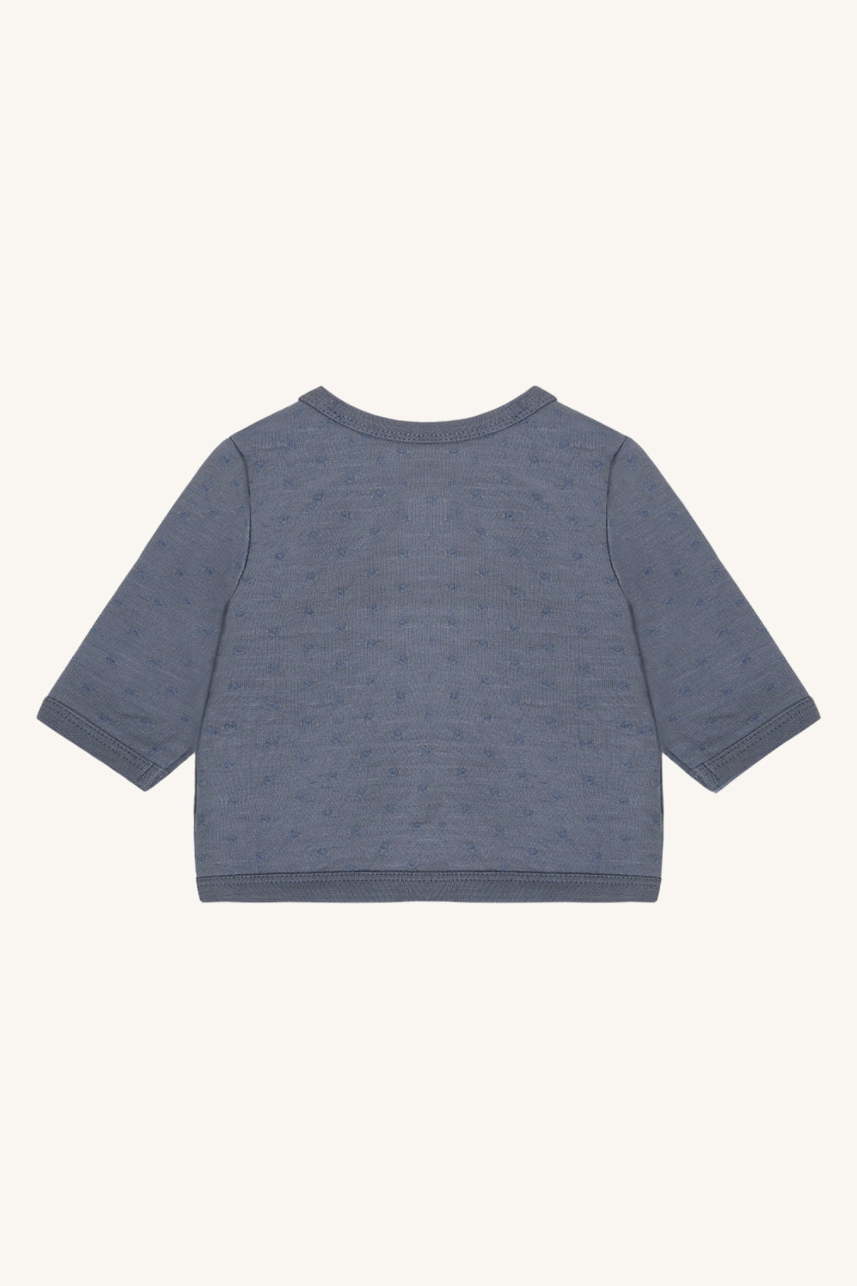 Wickelshirt aus 100% Bio-Baumwolle mit feiner Punktstruktur, GOTS-zertifiziert