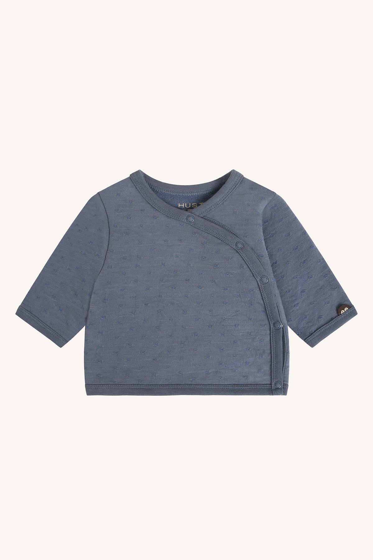 Sai Dots Wickelshirt in Blue Storm, Vorderansicht