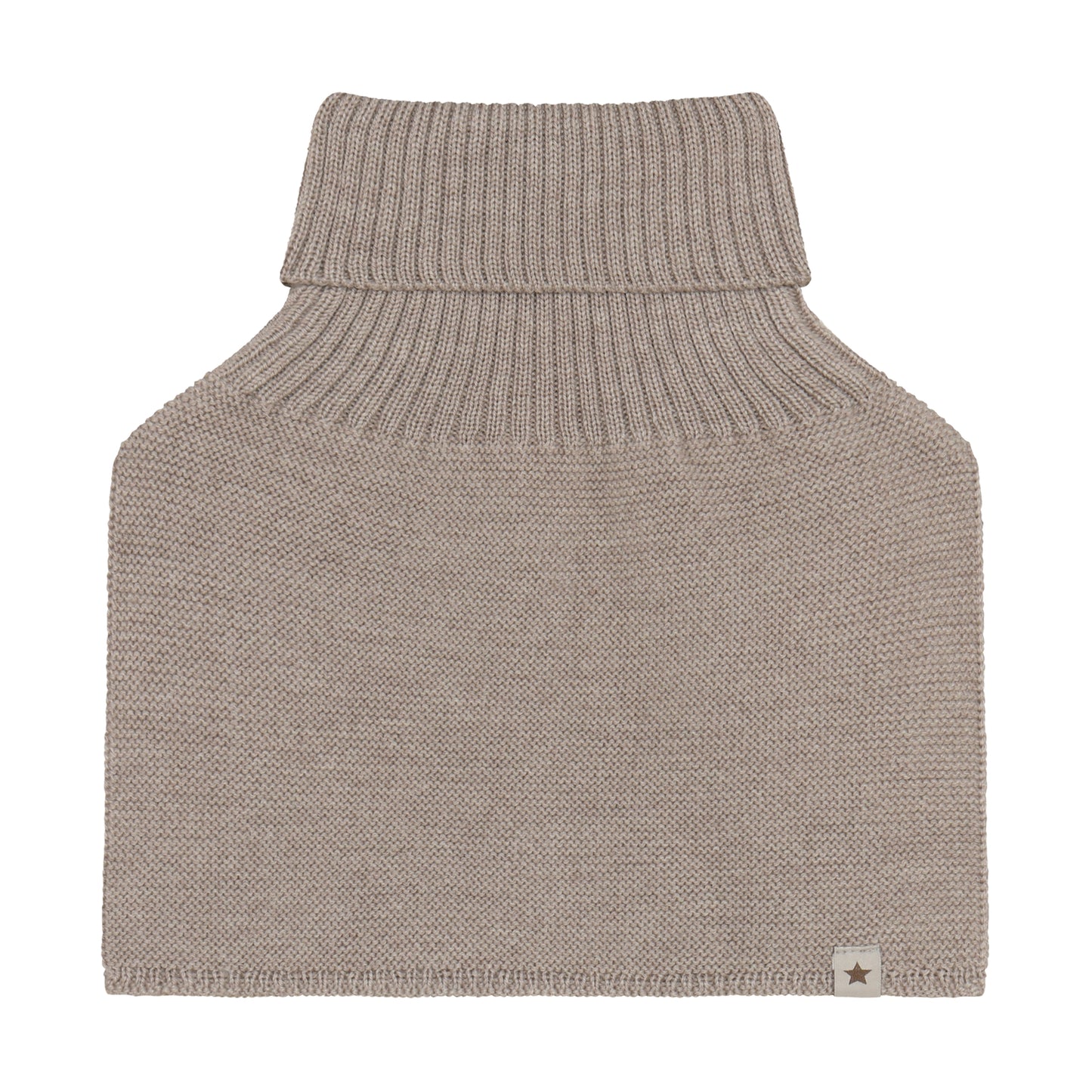 Huttelihut Merino Halswärmer in der Farbe Brown, Vorderansicht