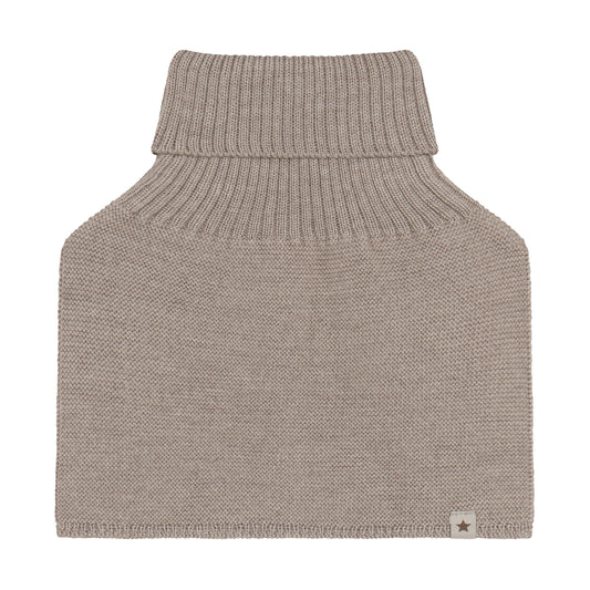 Huttelihut Merino Halswärmer in der Farbe Brown, Vorderansicht