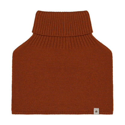Huttelihut Merino Halswärmer in der Farbe Gingerbread, Vorderansicht