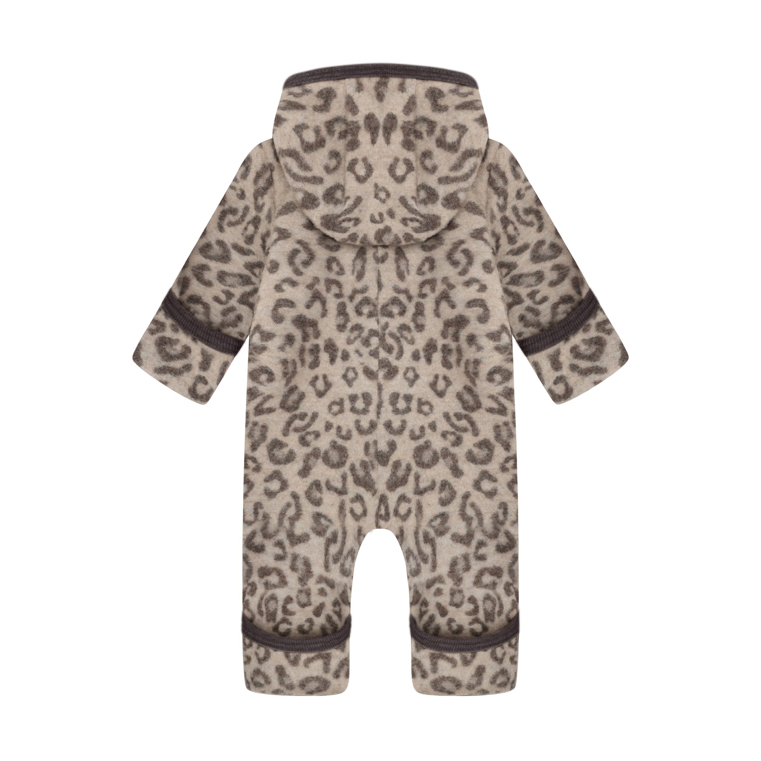 Rückansicht des Wollfleece Overalls aus 100% Merinowolle
