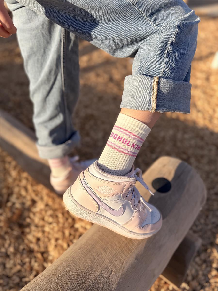My Day My Dream Kindersocken Schulkind in Pastell Rosa, Ansicht 2