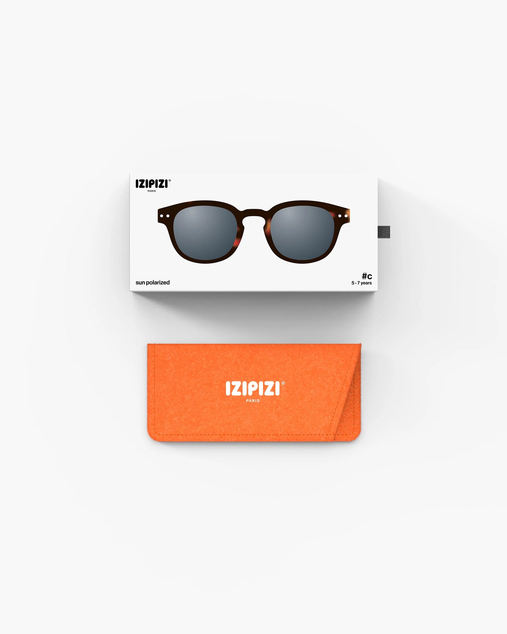 Detailansicht der IZIPIZI Kindersonnenbrille in Tortoise