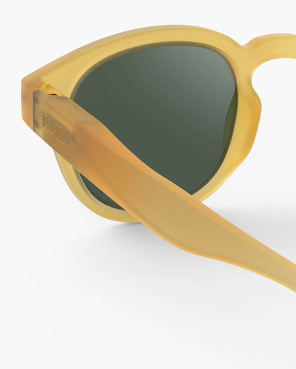 Kindersonnenbrille in Yellow Honey mit Federscharnier, Seitenansicht