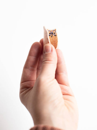 Detailansicht Katzen Aufnäher aus Filz zum Aufbügeln