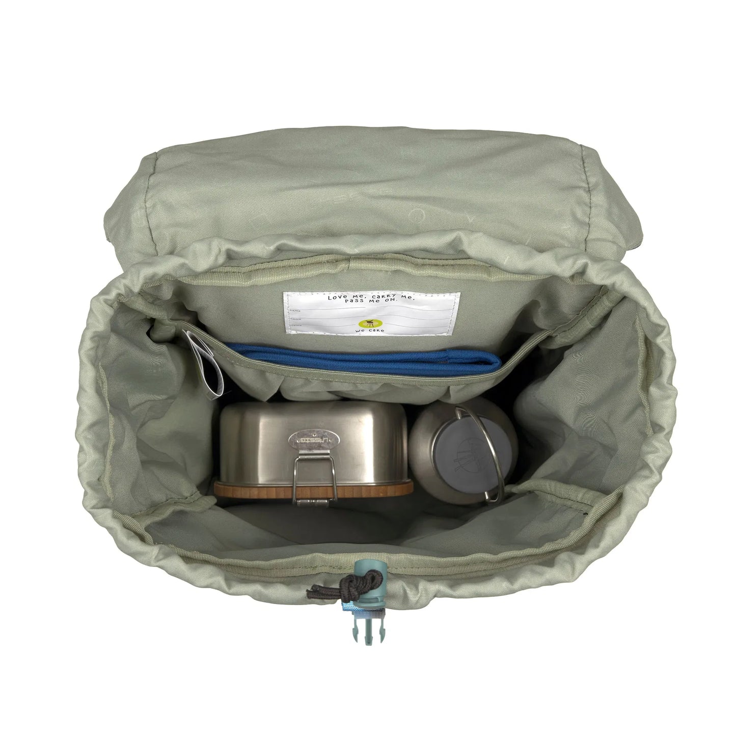 Innenfach Kinder Rucksack mit Platz für Znünibox und Trinkflasche Schule