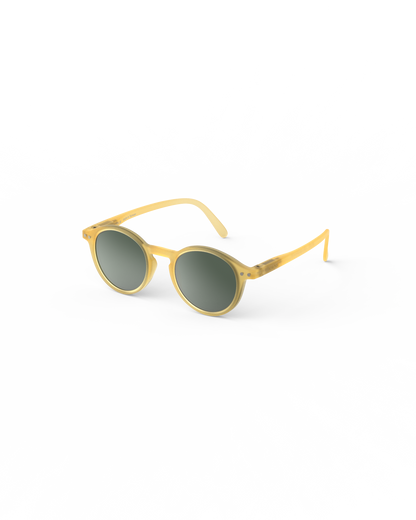 IZIPIZI Kinder Sonnenbrille Honey Yellow Seitenansicht flexibel für 3–5 Jahre – Bärechind Kinderladen Winterthur Zürich Schweiz