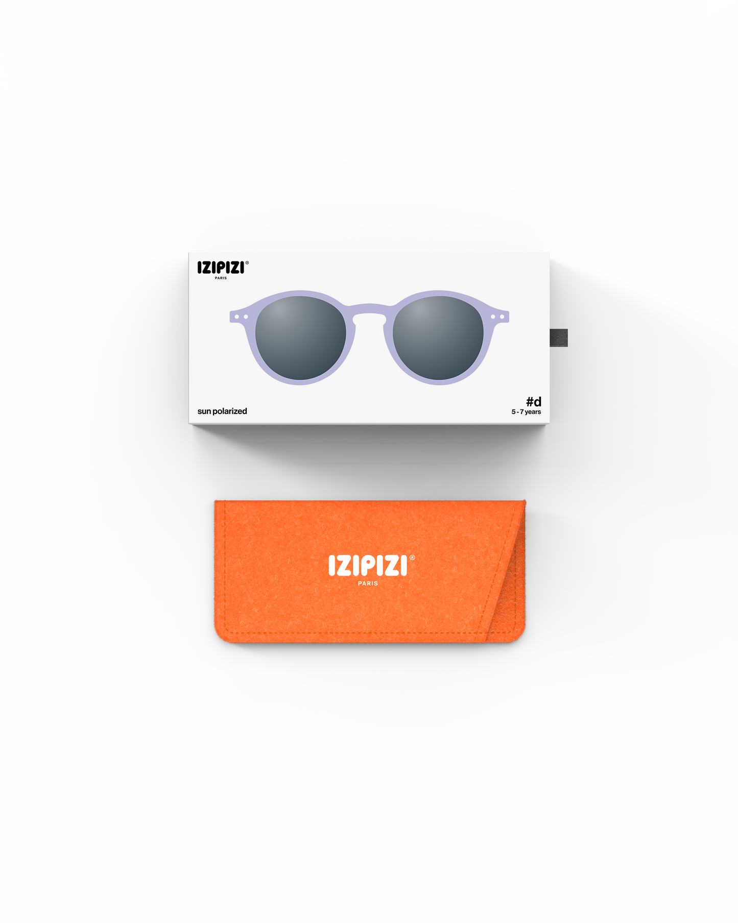 IZIPIZI Kinder Sonnenbrille Lavender mit Verpackung und Etui – erhältlich bei Bärechind Winterthur Zürich Schweiz