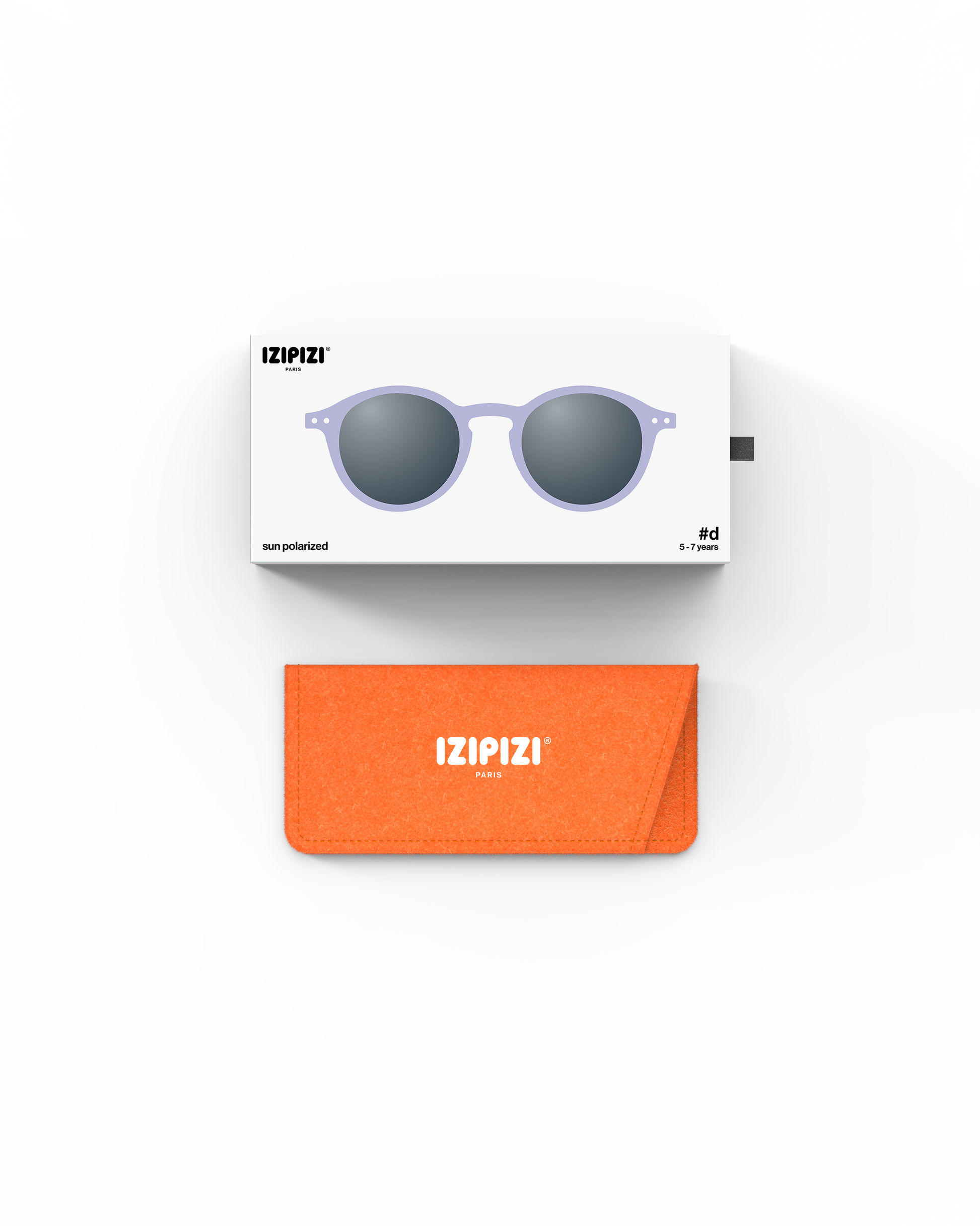 IZIPIZI Kinder Sonnenbrille Lavender mit Verpackung und Etui – erhältlich bei Bärechind Winterthur Zürich Schweiz