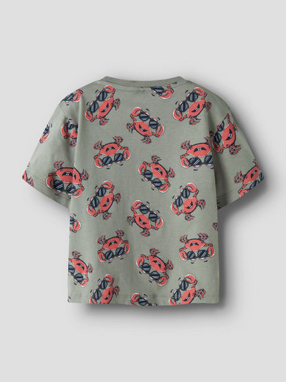 Sommerliches Kinder T-Shirt mit Krabbenprint von NAME IT bei Bärechind in Winterthur Zürich Schweiz erhältlich