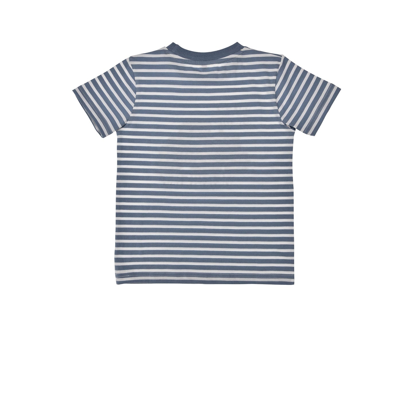 Gestreiftes Kinder T-Shirt mit grünem Traktor und „Wer bremst verliert“ Print von Bondi – Jungen Shirt bei Bärechind Winterthur