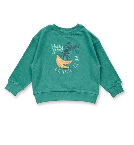 Sweatshirt aus 100% Baumwolle in mint von Sense Organics, erhältlich im Bärechind in Winterthur, Zürich, Schweiz.