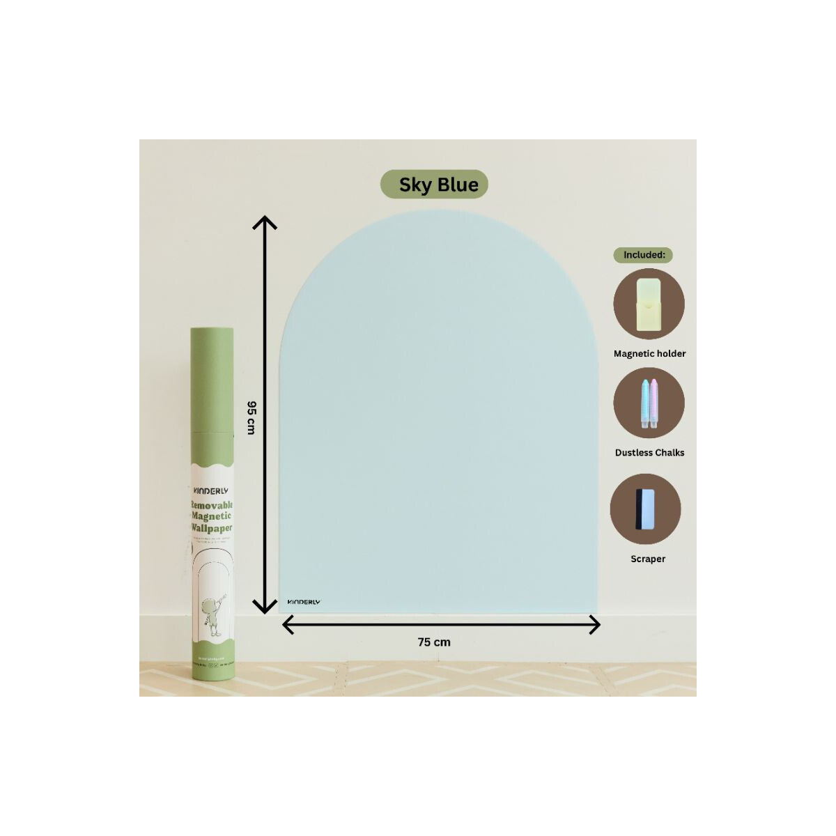 Kinderly Magnetische Tapete, Skyblue