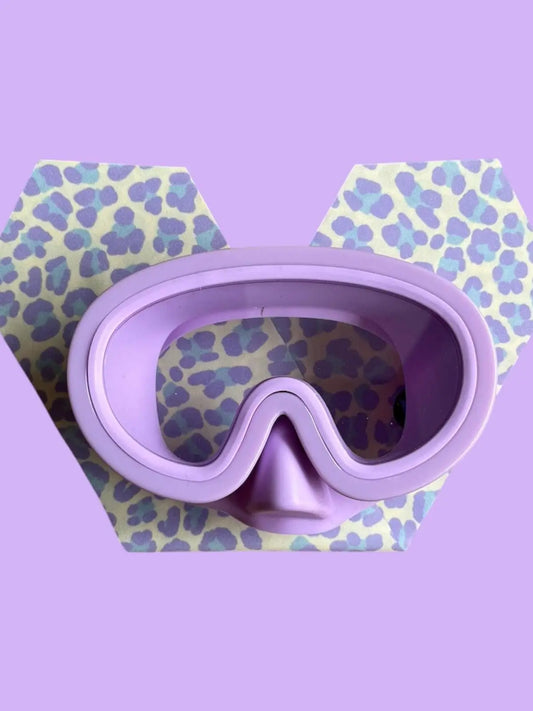 Kinder Taucherbrille aus Silikon mit Leo Muster von Waterpops bei Bärechind Winterthur Zürich Schweiz