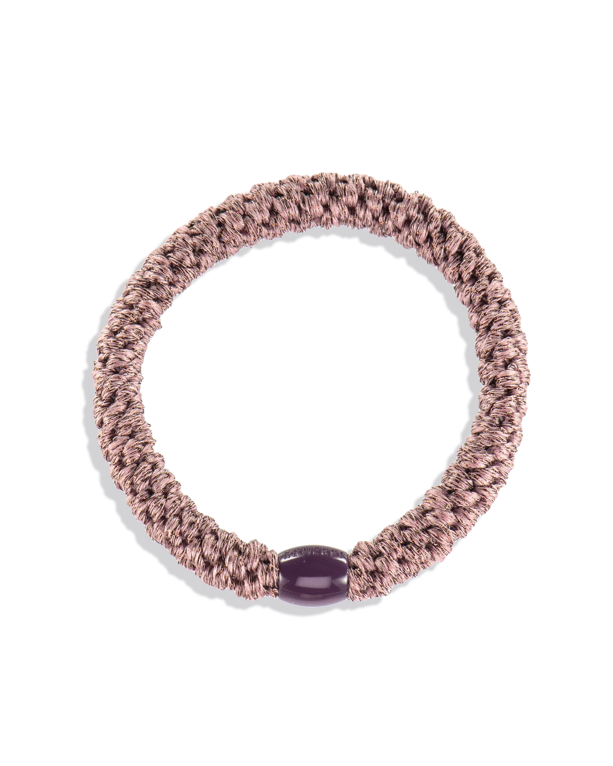 KKNEKKI Haargummi Plum Glitter – elastisch, langlebig & mit Glitzer, erhältlich bei Bärechind Winterthur.
