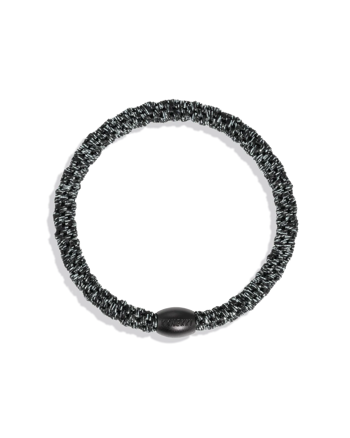 KKNEKKI Slim Haargummi in dark grey glitter, erhältlich im Bärechind in Winterthur, Zürich Schweiz.