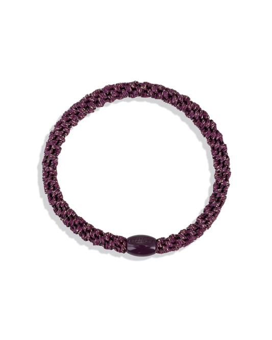 KKNEKKI Slim Haargummi in grape glitter, erhältlich im Bärechind in Winterthur, Zürich Schweiz.