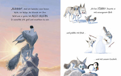 Innenansicht aus dem Bilderbuch Kleiner Wolf in weiter Welt
