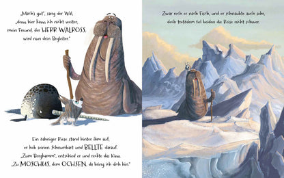 Innenansicht aus dem Bilderbuch Kleiner Wolf in weiter Welt