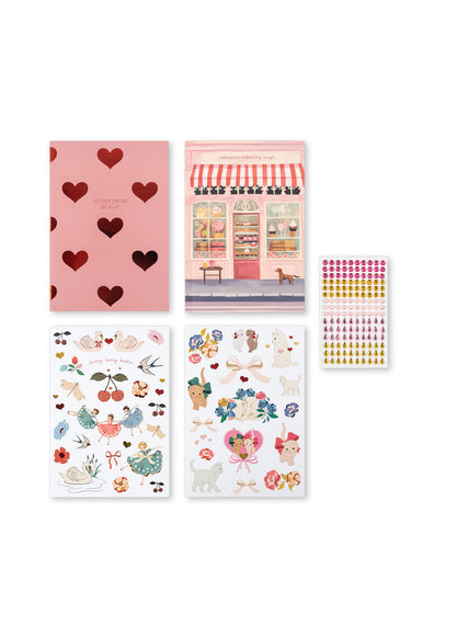 Sticker und Bastelmaterial aus der Box
